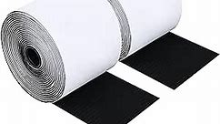 4 in x 18 Ft Hook and Loop Tape Strips with Adhesive Heavy Duty Keep Couch Cushions from Sliding, Outdoor Double Sided Hook Loop Rolls Rug, Mattresses Non Slip Grip, Sticky Straps Wall Hanging Strips