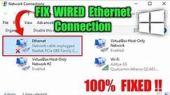 Fix Ethernet Connected But No Internet Access | Troubleshoot LAN Wired Connection Issues
