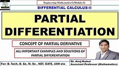 Partial Differentiation | Partial Differentiation Engineering Mathematics | Partial Derivatives Gate