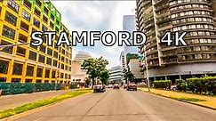 Stamford 4K - Driving Downtown - Connecticut - USA