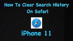 How To Clear Search History On Safari iPhone 11