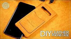 How to make a leather phone case | Leather working