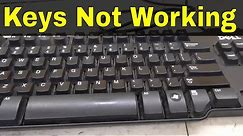 Computer Keyboard Keys Not Working-How To Fix It Easily-Tutorial