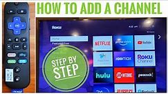 HOW TO ADD A CHANNEL to Roku Streaming Media Player NETFLIX PRIME HULU PEACOCK DISNEY
