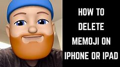 How to Delete Memoji on iPhone or iPad