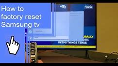 How to factory reset Samsung tv?