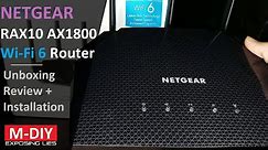 Netgear RAX10 AX1800 Wi-Fi 6 Router (Unboxing Review + Installation)