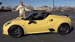 The Alfa Romeo 4C Spider is a Baby Supercar