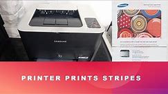 Laser printer Samsung CLP-325W prints stripes