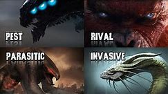 The 7 Enemy Species Of Godzilla