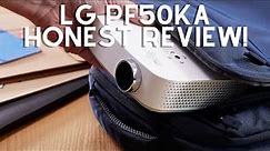 LG PF50KA PORTABLE MINI PROJECTOR REVIEW!