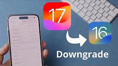 [2 Tips] How to Downgrade iOS 17 Beta to iOS 16 with/without iTunes