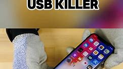 Iphone X vs USB killer #usbkiller #iphone #test #IphoneX #notmyvideo #fyp #foryou #foryoupage