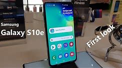 Samsung Galaxy S10e (Prism Green Color) First Look (4K video)