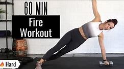 🔥60 MIN INTENSE CARDIO & STRENGTH HIIT with Dumbbells/ Intermediate to Advanced/