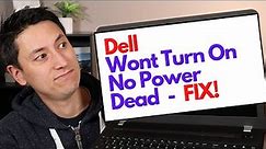 How To Fix Dell Computer Wont Turn On - No Power - Dead Laptop