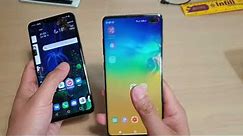 Physical Size Comparison Between LG V50 and Galaxy S10+