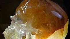 4.5" Golden healer Hand Carved Crystal Skull, Super Realistic, Crystal Healing
