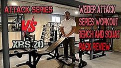Weider Attack Series Olympic Workout Bench and Squat Rack Review, Weider XRS 20 vs Attack Series