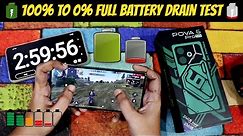 Tecno Pova 6 Pro 5G 100% to 0% Full Battery Drain Test | Tecno Pova 6 Pro 5G battery life 🤯
