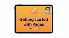 Pages tips: Getting started with Pages (iPad tutorial 2020)