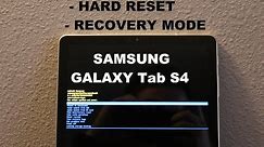 Samsung Galaxy Tab S4 How to HARD RESET and RECOVERY MODE