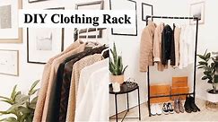 HOW TO BUILD A CLOTHING RACK | DIY | UNDER $12 WITH PVC PIPE | INDUSTRIAL | before+after | MAY NUNEZ