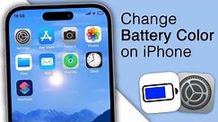 How to Change Battery Color on iPhone! [2024]