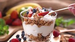 Scooping Yogurt Granola Fruits Stock Footage Video (100% Royalty-free) 1047882409 | Shutterstock