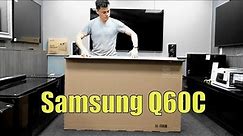 Samsung Q60C QLED 2023 Unboxing, Setup and 4K 60fps Demos
