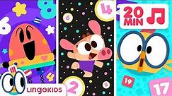 Counting down from 20 Song 🔢 + More Math Songs for kids ✨| Lingokids