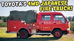 A 1995 Toyota Dyna Double Cab Fire Truck from Japan. 4x4. Diesel with only 5,500 Miles!
