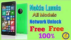 Nokia Lumia Netwarck Unlock any Lumia phones unlock free