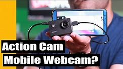 How to use action camera as webcam on mobile