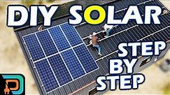 9kW DIY Home Solar Panel System Installation - Start to Finish