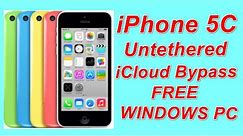 iPhone 5c Untethered iCloud Bypass iOS7 to iOS10 Free Download Tool On Windows Pc.