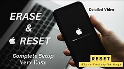 How to Reset iPhone | Factory Reset Settings Detailed Video
