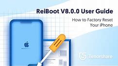 ReiBoot User Guide: How to Factory Reset Your iPhone - 2021 Update