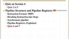 Session 5: Pipeline Structure and Pipeline structures