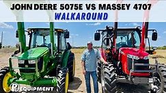 John Deere 5075E vs Massey 4707 - Walk Around