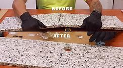 Epoxy Stone Repair - Granite Countertop - Artistic Epoxy Repair
