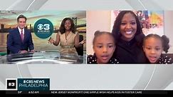 Two young girls meet Vice President Kamala Harris during visit to Philadelphia