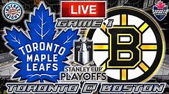 Toronto Maple Leafs vs Boston Bruins Game 1 LIVE Stream Game Audio | NHL Playoffs Streamcast & Chat