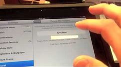 How to use iTunes Wi-Fi Sync