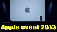 Apple September 2013 Keynote EVENT RECAP - iPhone 5C and iPhone 5S