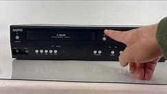 Sanyo VCR DVD Player Recorder Combo Model FWDV225F 4 Head VHS