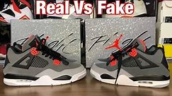 Air Jordan 4 Infrared Real Vs Fake Review