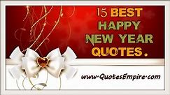 15 Most Beautiful Happy New Year Quotes