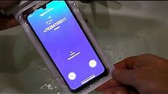Samsung Galaxy A30 incoming call underwater