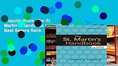 Popular Book  The St. Martin s Handbook Unlimited acces Best Sellers Rank : #3